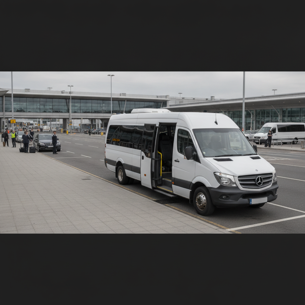 Group Types We Serve | Stansted — executive minibus meeting a group at Stansted Airport